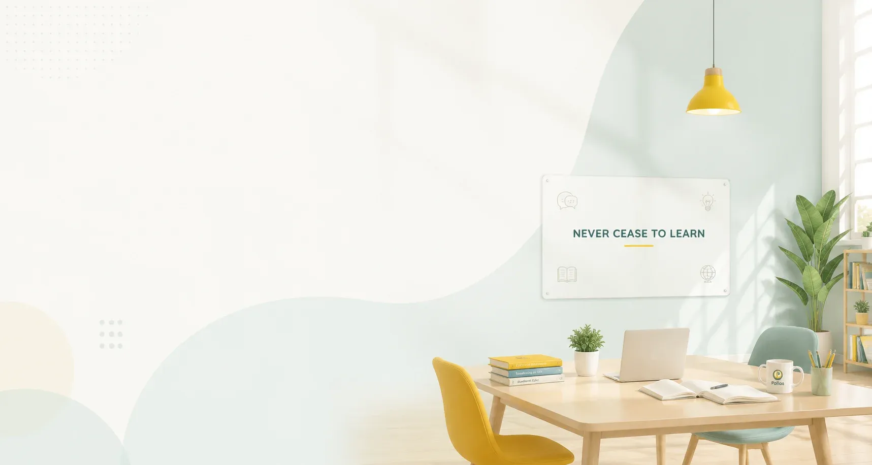 Diverse students in modern classroom